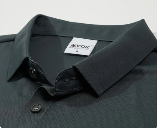 Summer Men Solid Color Short Sleeve Loose Single Breasted Casual Shirt