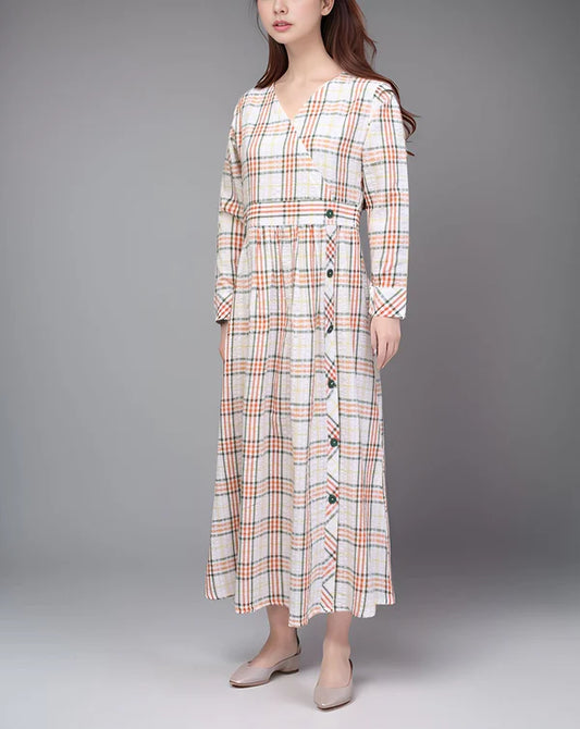 Checked Maxi