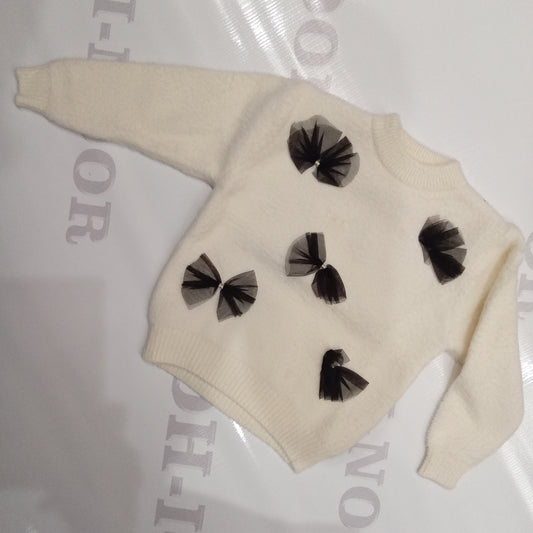 Girl rabbit wool sweater (8069851611443)