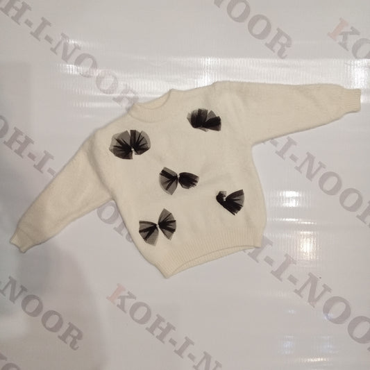 Girl rabbit wool sweater (8069851611443)