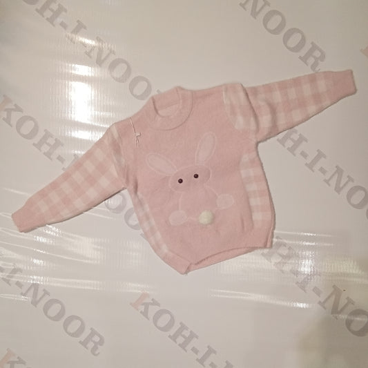 Girls rabbit wool sweater (8069861278003)